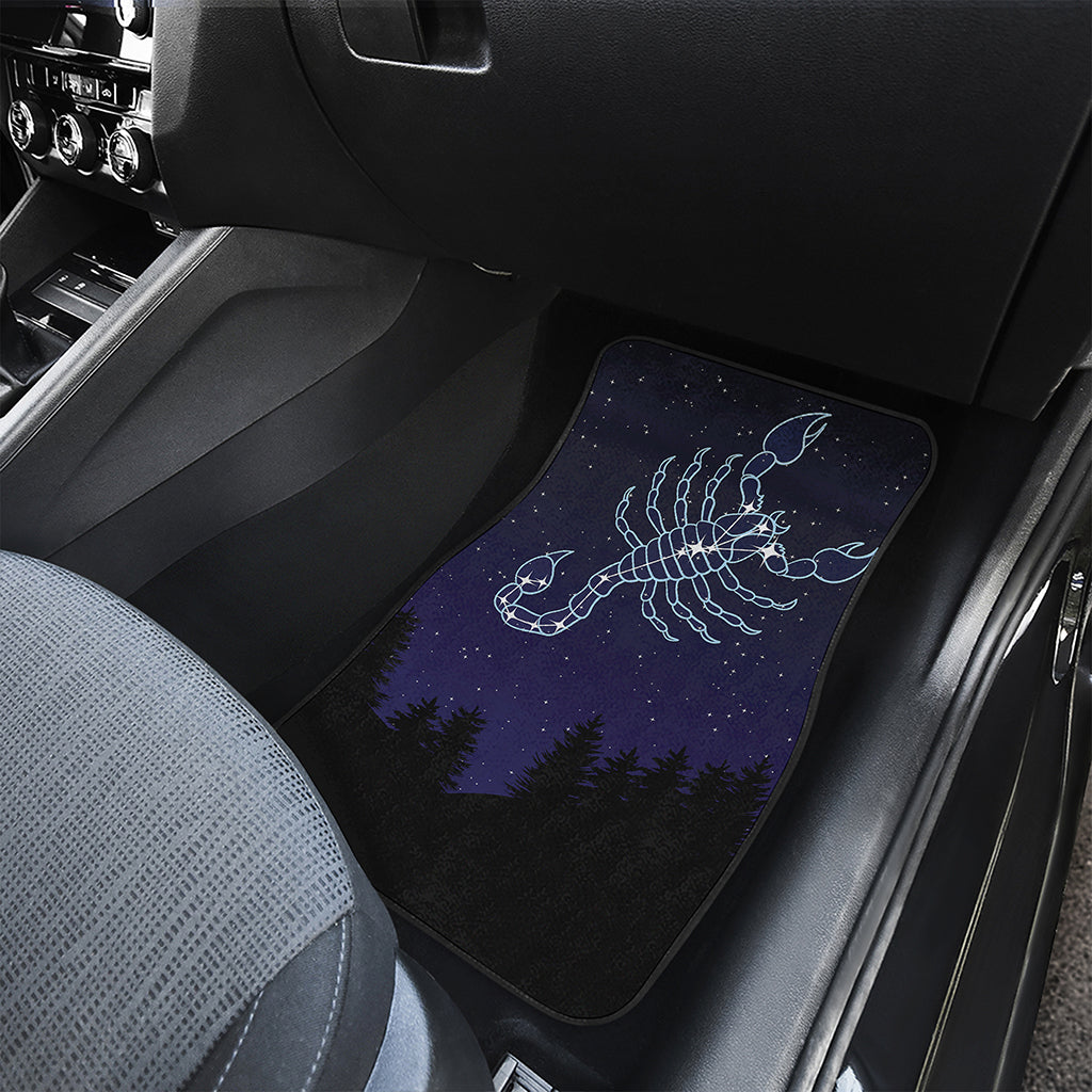 Scorpio Constellation Print Front and Back Car Floor Mats