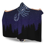 Scorpio Constellation Print Hooded Blanket