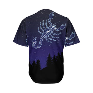 Scorpio Constellation Print Men's Baseball Jersey