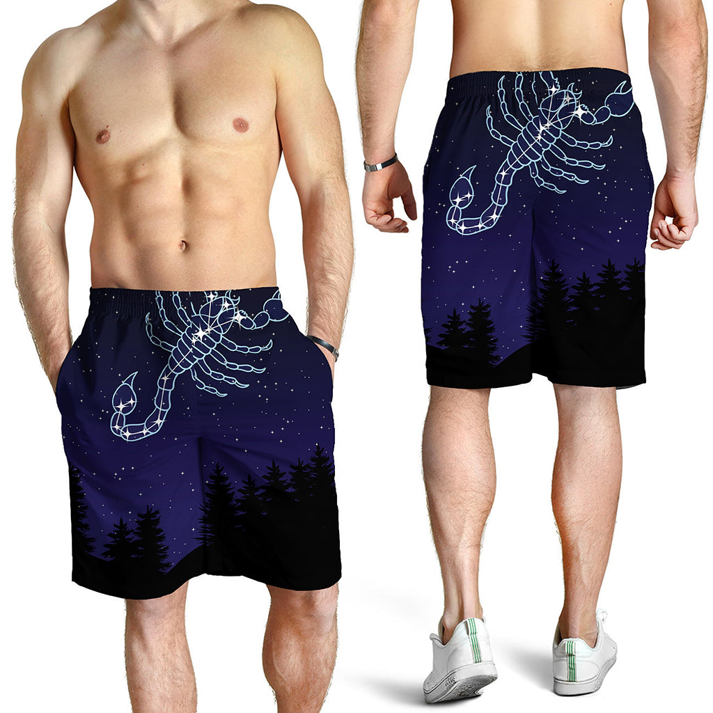 Scorpio Constellation Print Men's Shorts