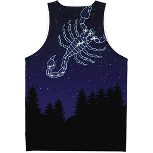 Scorpio Constellation Print Men's Tank Top