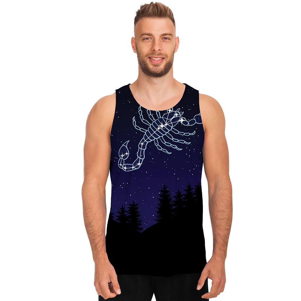 Scorpio Constellation Print Men's Tank Top