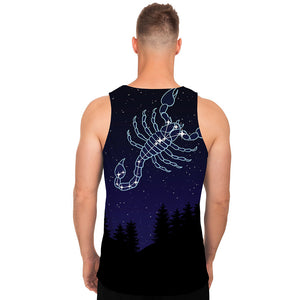 Scorpio Constellation Print Men's Tank Top