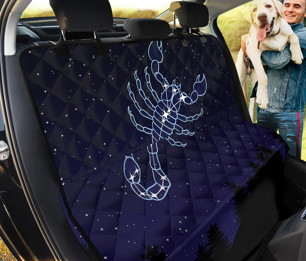 Scorpio Constellation Print Pet Car Back Seat Cover