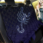 Scorpio Constellation Print Pet Car Back Seat Cover