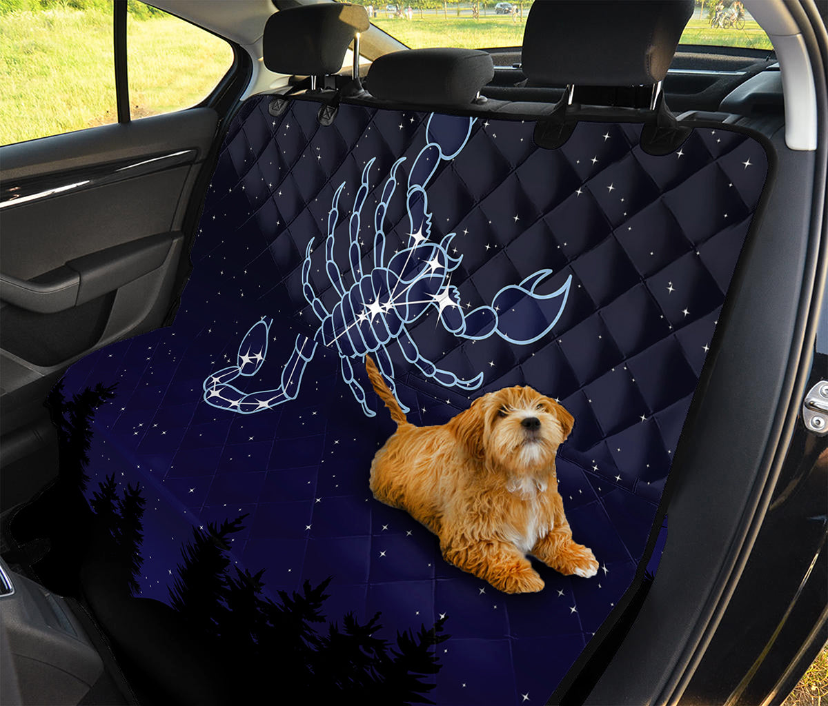 Scorpio Constellation Print Pet Car Back Seat Cover