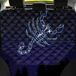 Scorpio Constellation Print Pet Car Back Seat Cover