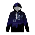 Scorpio Constellation Print Pullover Hoodie