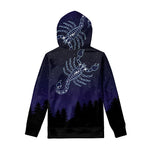Scorpio Constellation Print Pullover Hoodie
