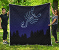 Scorpio Constellation Print Quilt