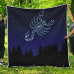 Scorpio Constellation Print Quilt