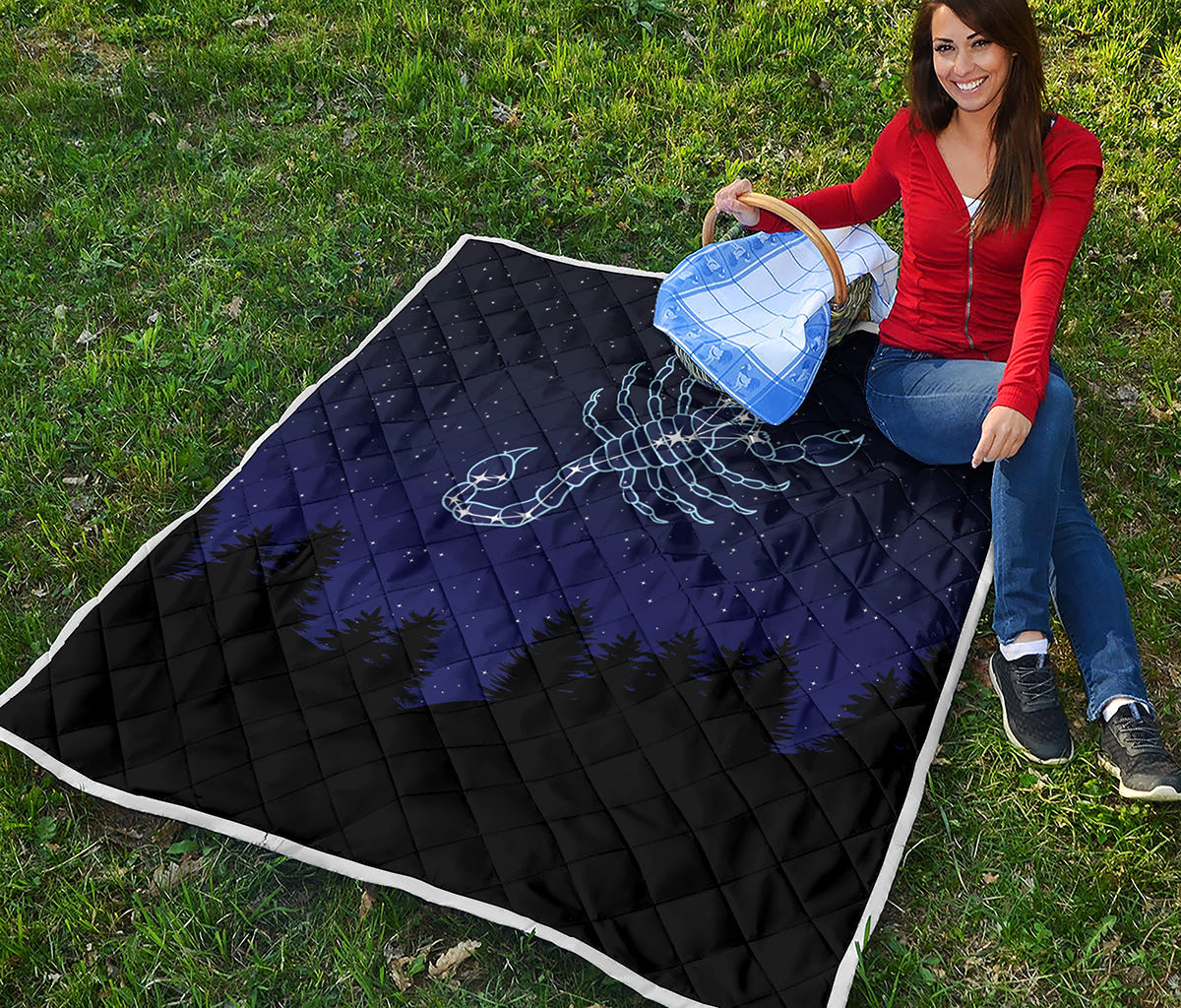 Scorpio Constellation Print Quilt