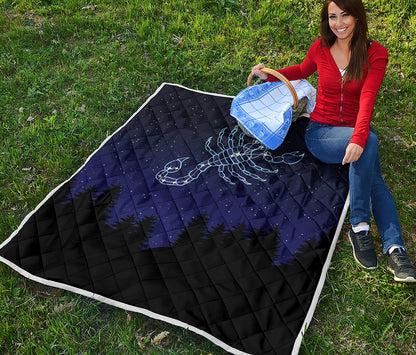 Scorpio Constellation Print Quilt