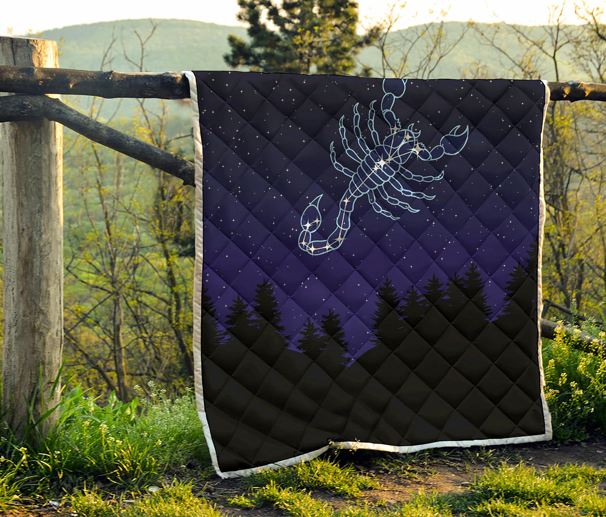Scorpio Constellation Print Quilt
