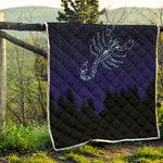 Scorpio Constellation Print Quilt