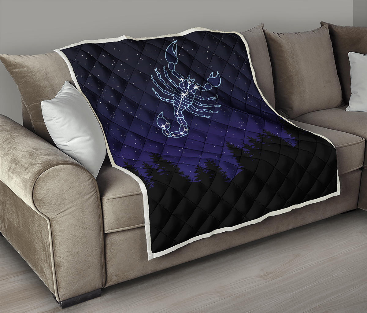 Scorpio Constellation Print Quilt