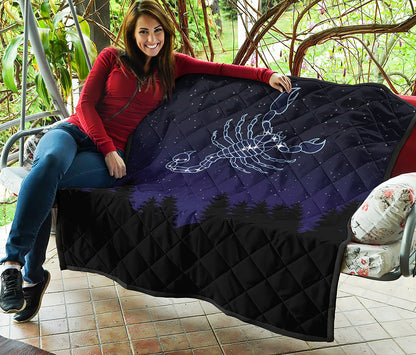 Scorpio Constellation Print Quilt