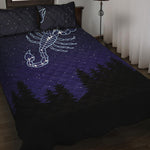 Scorpio Constellation Print Quilt Bed Set