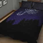 Scorpio Constellation Print Quilt Bed Set