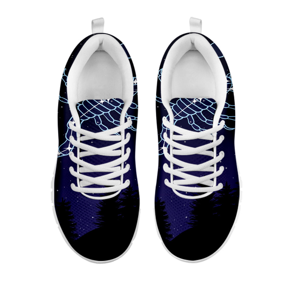 Scorpio Constellation Print White Sneakers