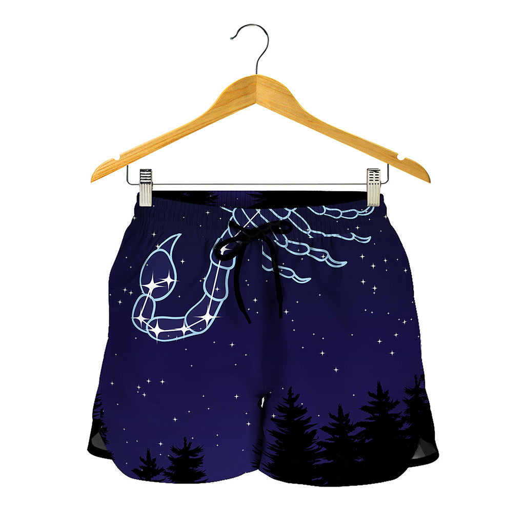 Scorpio Constellation Print Women's Shorts