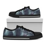 Screaming Horror Ghost 3D Print Black Low Top Shoes
