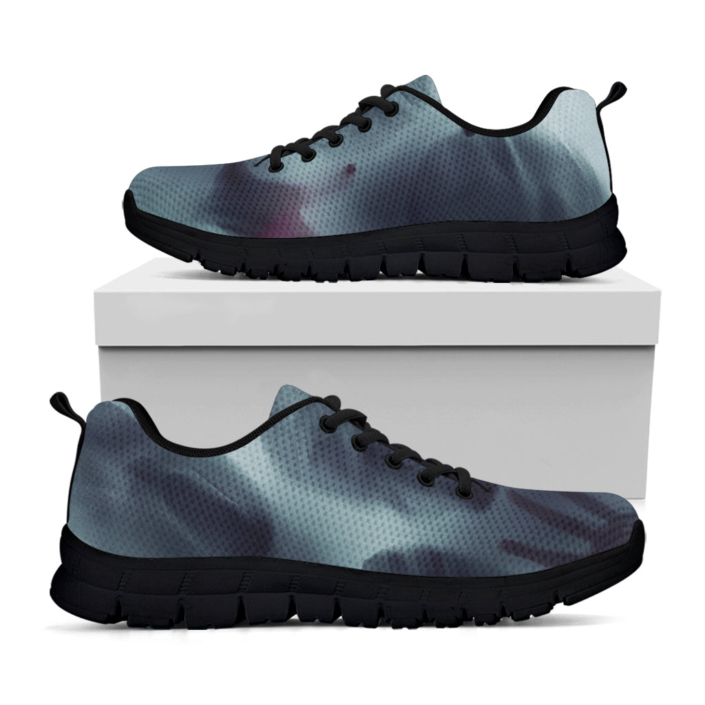 Screaming Horror Ghost 3D Print Black Sneakers