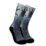 Screaming Horror Ghost 3D Print Crew Socks