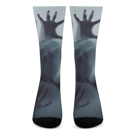 Screaming Horror Ghost 3D Print Crew Socks