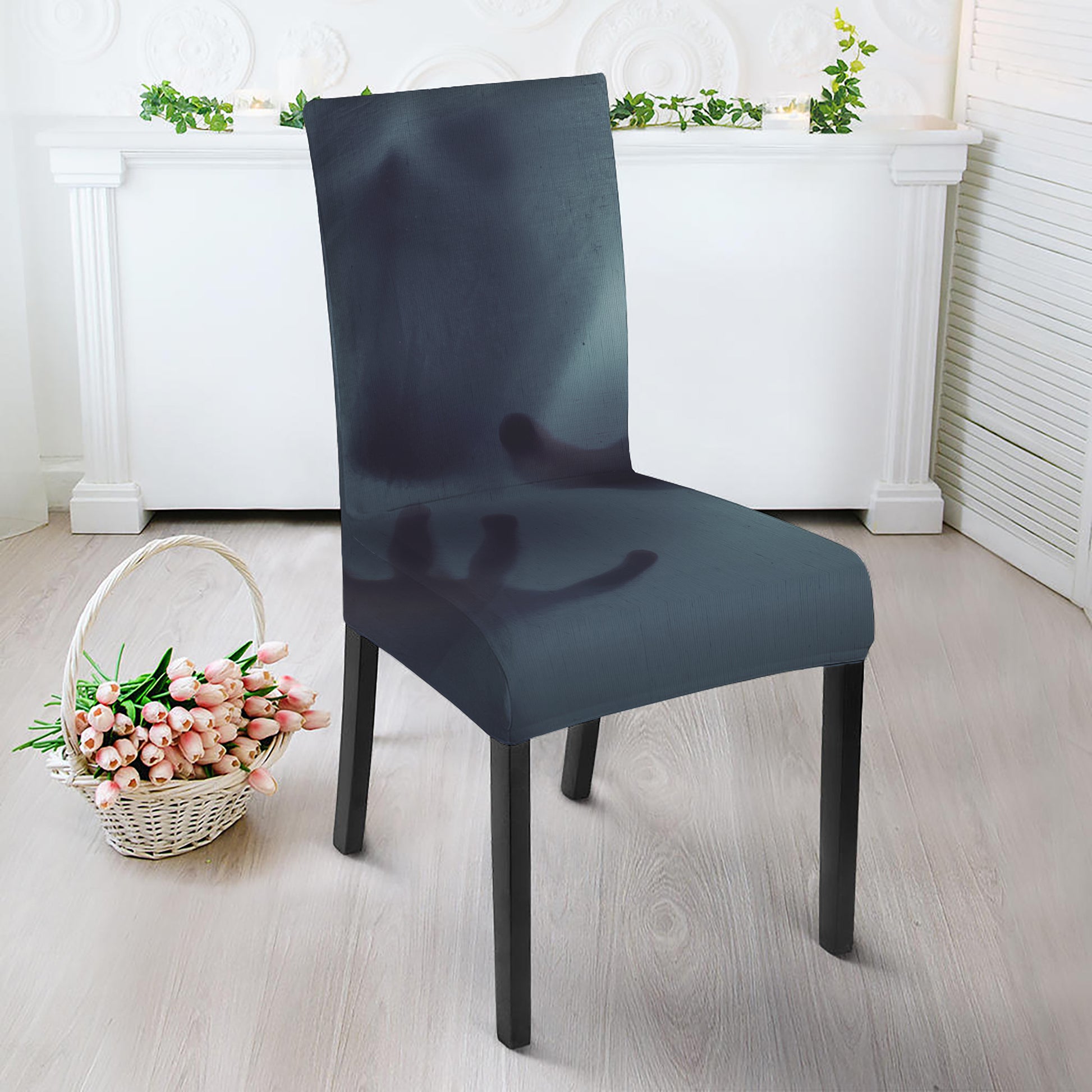Screaming Horror Ghost 3D Print Dining Chair Slipcover