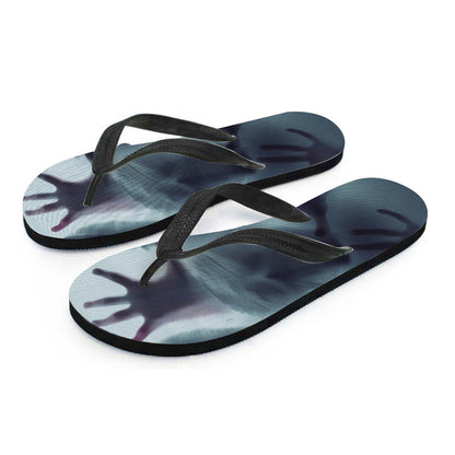 Screaming Horror Ghost 3D Print Flip Flops