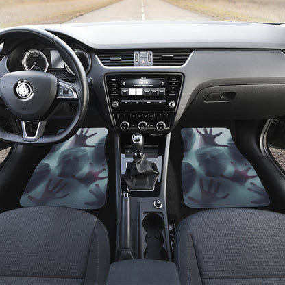 Screaming Horror Ghost 3D Print Front and Back Car Floor Mats
