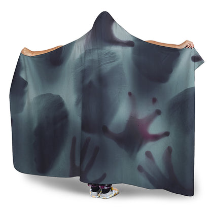 Screaming Horror Ghost 3D Print Hooded Blanket
