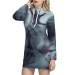 Screaming Horror Ghost 3D Print Hoodie Dress