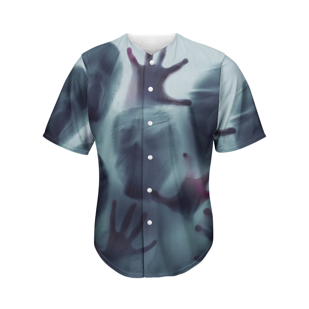Screaming Horror Ghost 3D Print Men's Baseball Jersey