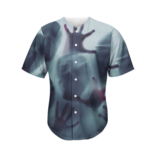 Screaming Horror Ghost 3D Print Men's Baseball Jersey