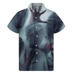 Screaming Horror Ghost 3D Print Men's Short Sleeve Shirt