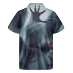 Screaming Horror Ghost 3D Print Men's Short Sleeve Shirt