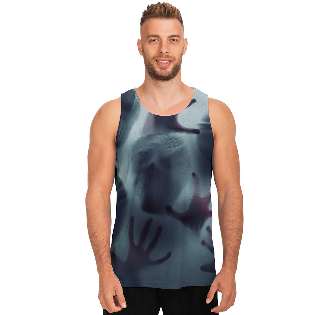 Screaming Horror Ghost 3D Print Men's Tank Top