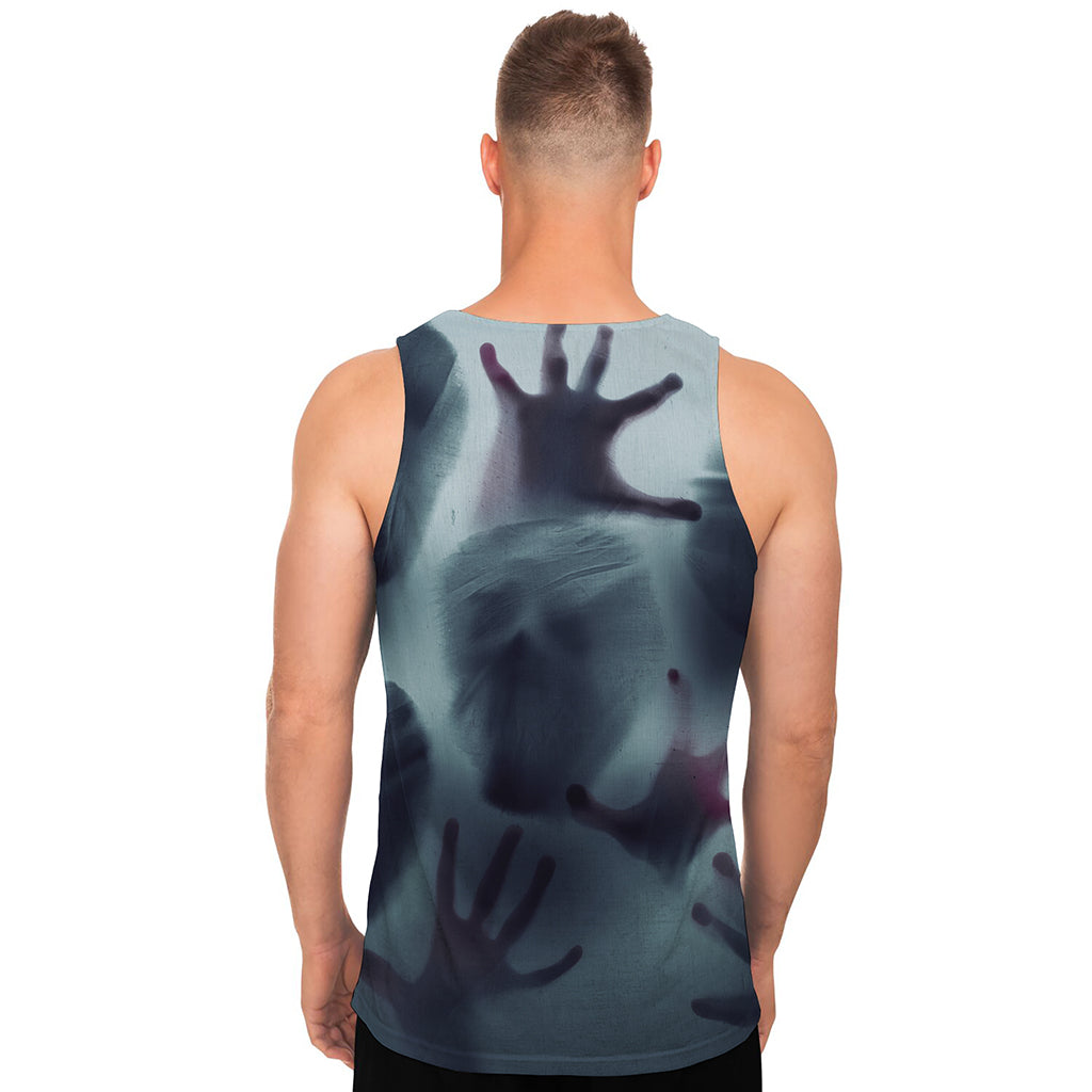 Screaming Horror Ghost 3D Print Men's Tank Top