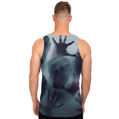 Screaming Horror Ghost 3D Print Men's Tank Top