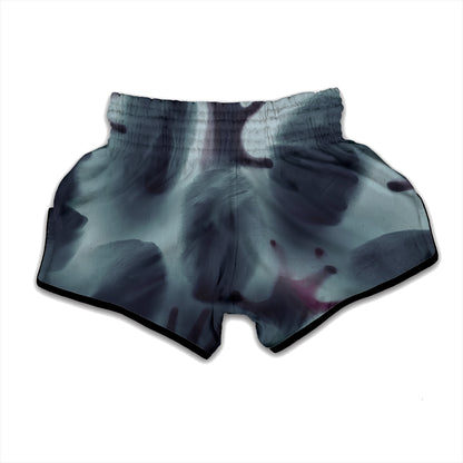 Screaming Horror Ghost 3D Print Muay Thai Boxing Shorts