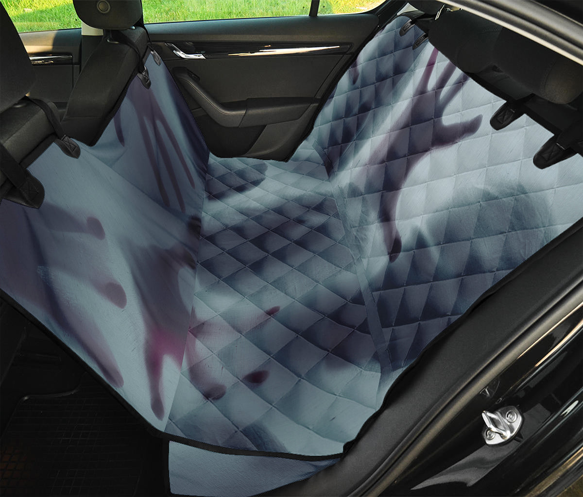 Screaming Horror Ghost 3D Print Pet Car Back Seat Cover