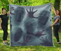 Screaming Horror Ghost 3D Print Quilt