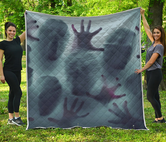 Screaming Horror Ghost 3D Print Quilt