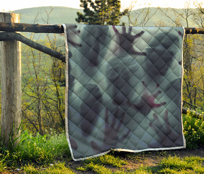 Screaming Horror Ghost 3D Print Quilt