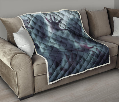 Screaming Horror Ghost 3D Print Quilt