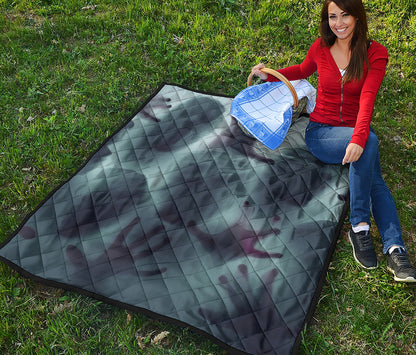 Screaming Horror Ghost 3D Print Quilt