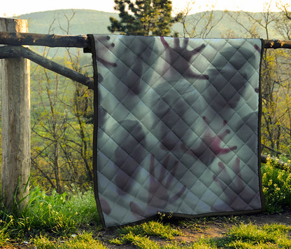 Screaming Horror Ghost 3D Print Quilt