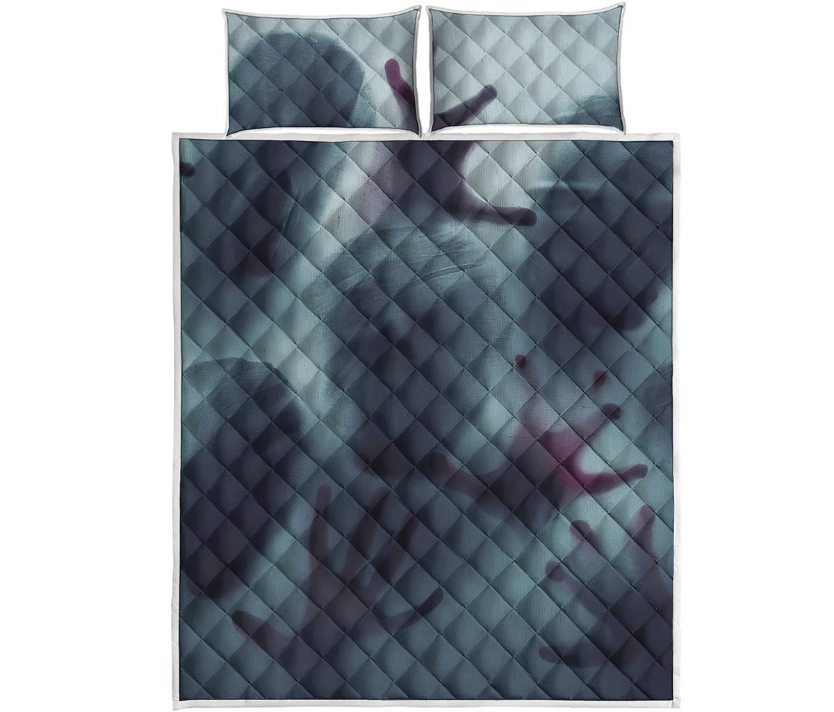 Screaming Horror Ghost 3D Print Quilt Bed Set